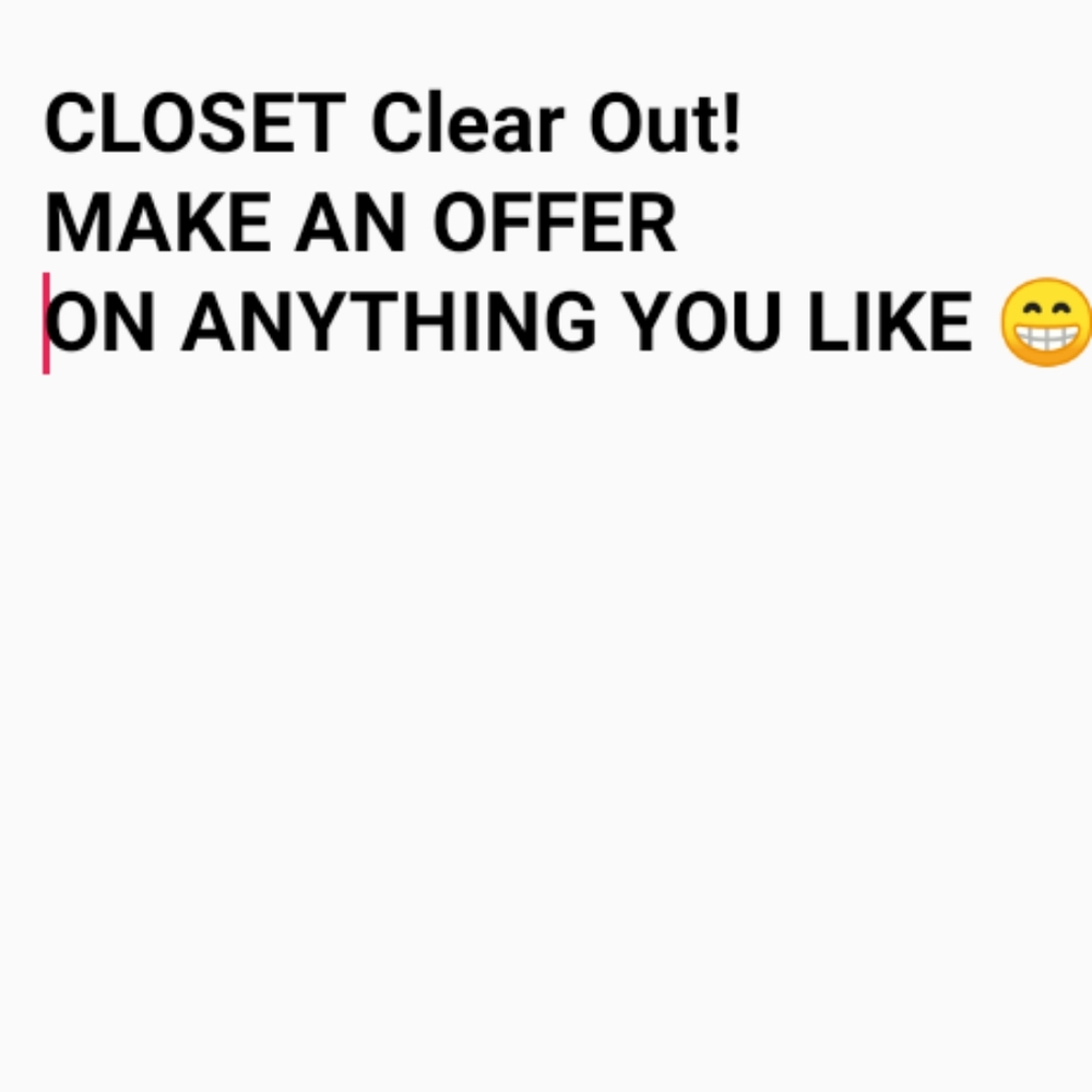 Offers welcome 😊